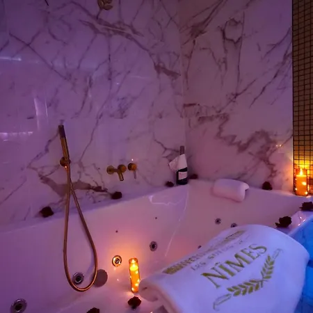 La Romaine De Nîmes, Balnéo, Hammam, Clim Appartement *